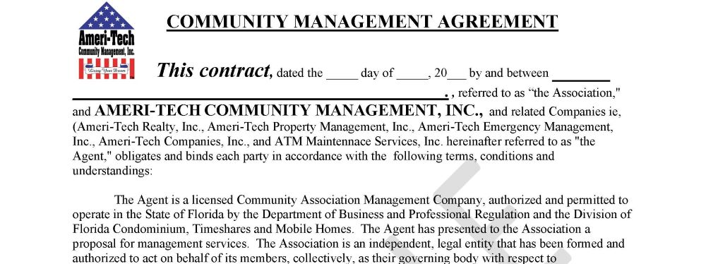 management agreement 